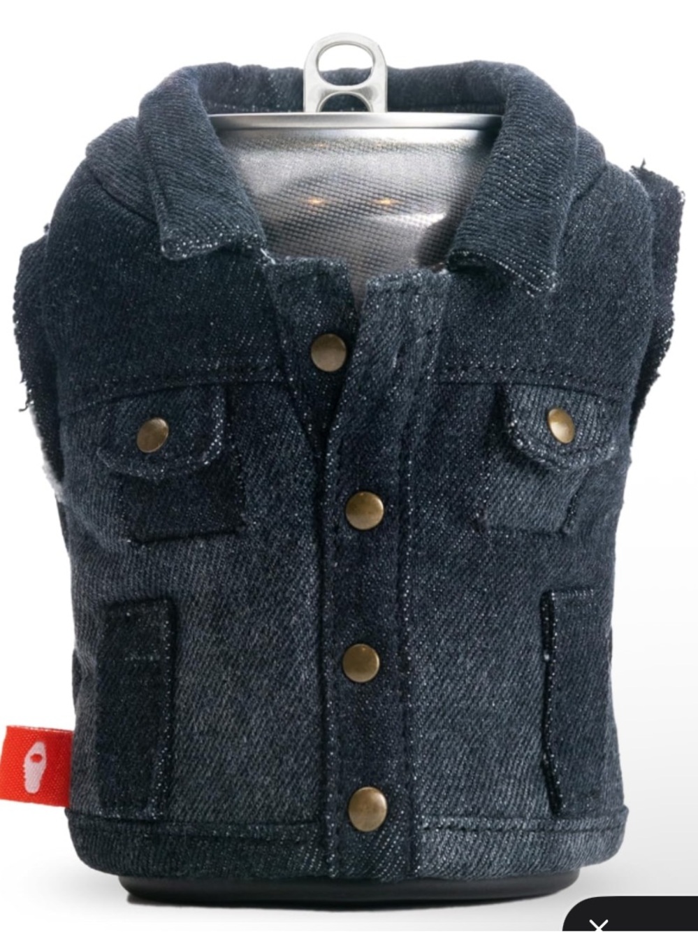 Puffin - The Denim Vest - Insulated 12 oz Can Cooler I Beer Bottle & Soda Can